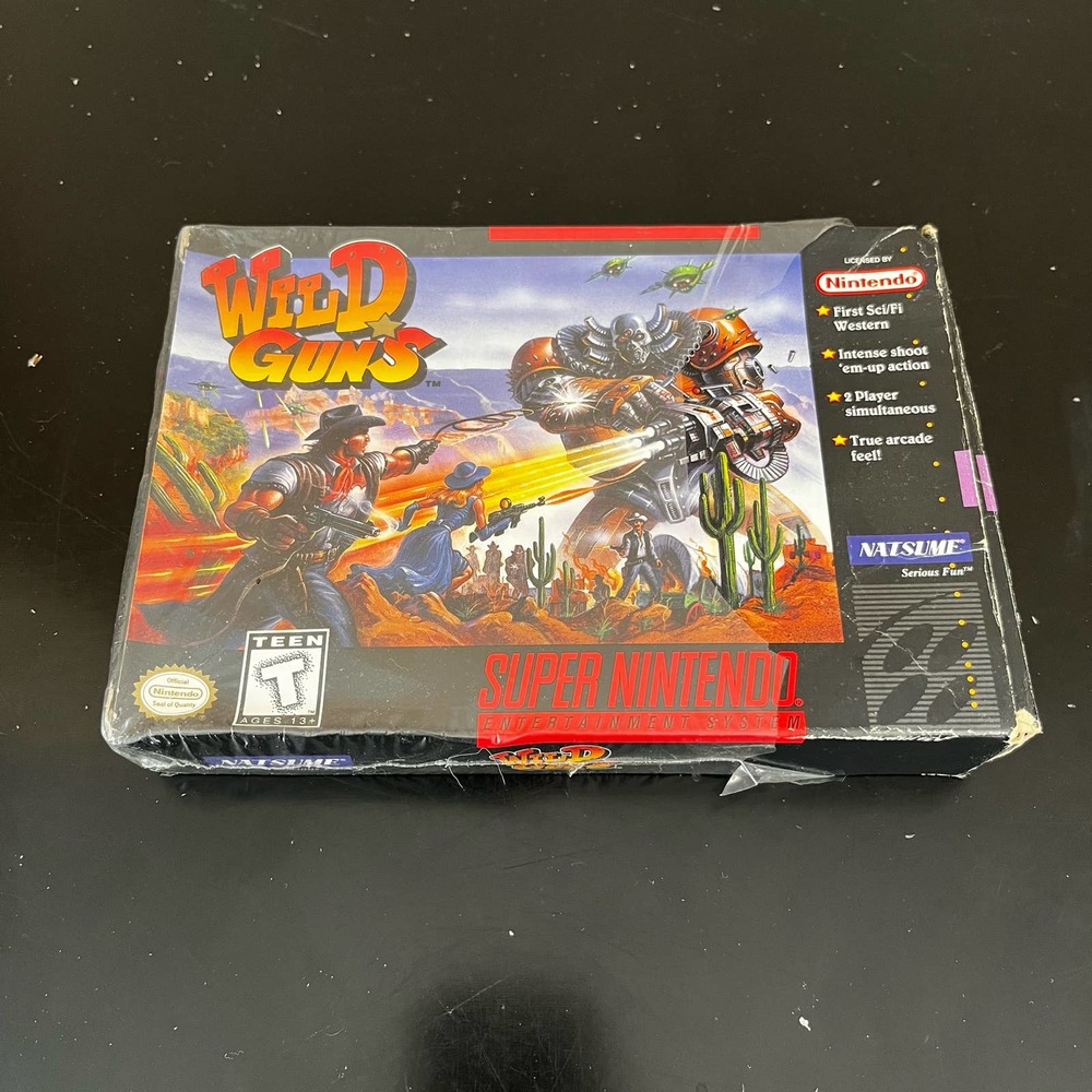 Wild Guns Natsume SNES Game and Box Only